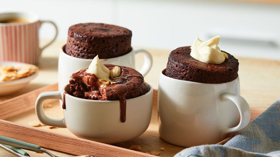 Mini Chocolate batter in a cup